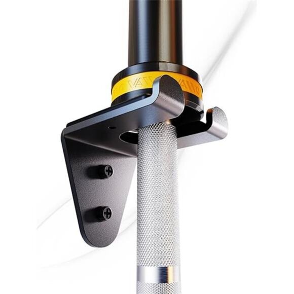 Single Olympic Barbell Hanger,Garage Gym Bar Wall Rack,Vertical Barbell Mount - Picture 7 of 7